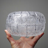 Large cut crystal box from Bohemia "Queen's Lace" vintage