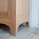 Renovated 2-door old wooden sideboard