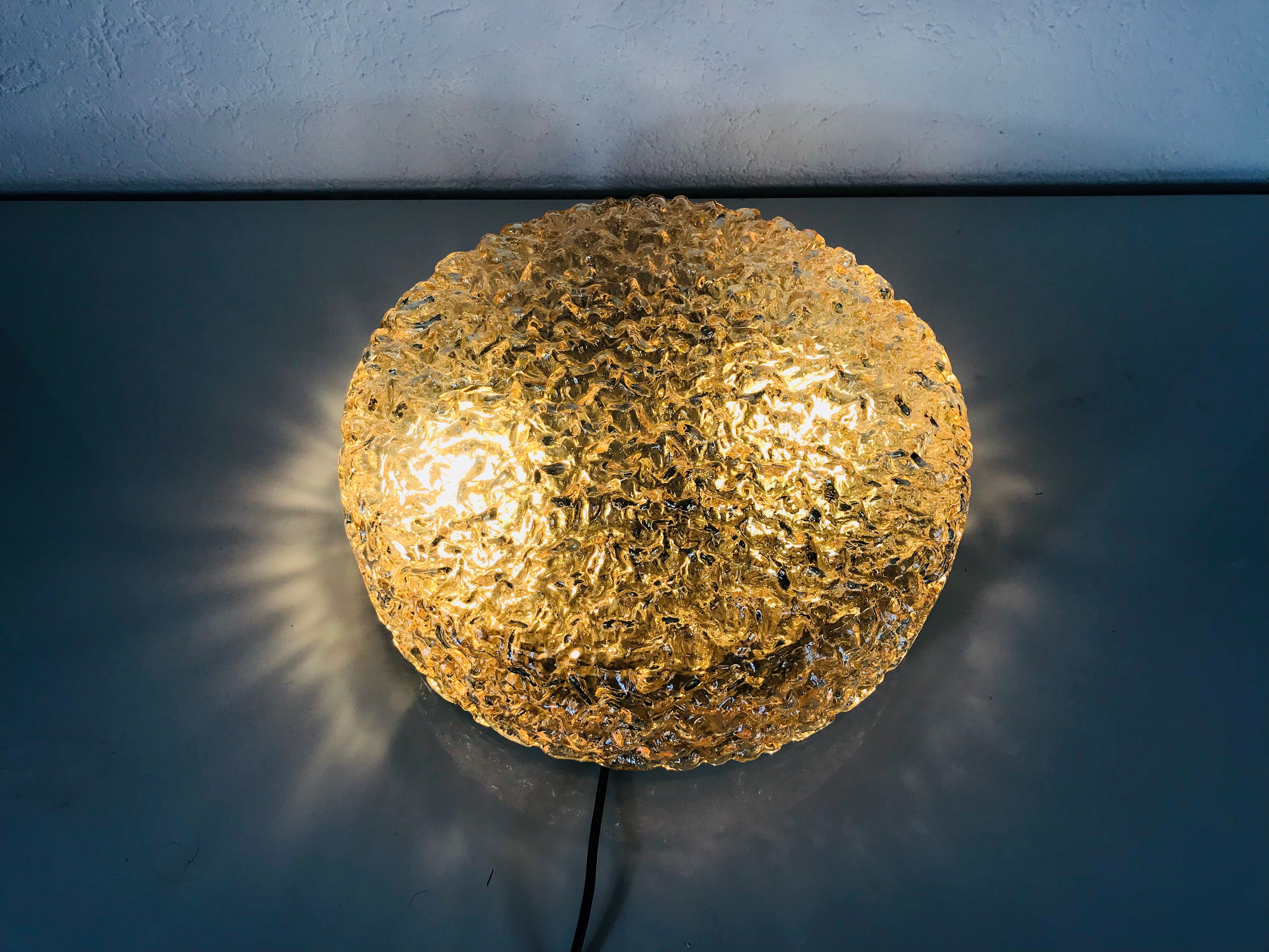 Circular wall lamp Limburg years 1960