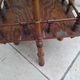 Antique pedestal table in Asian Japonese style.