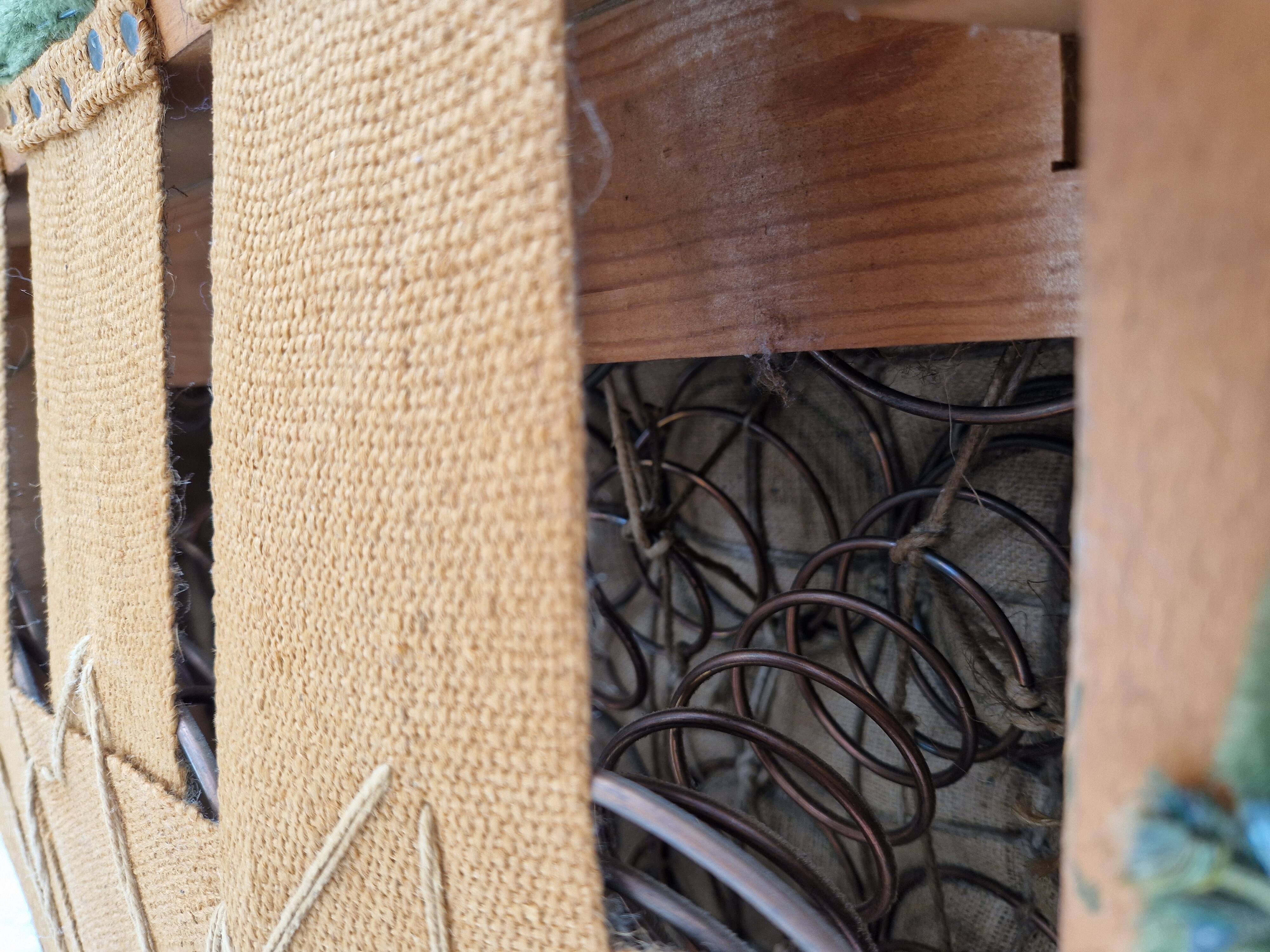 1960s, danish design, velour relax chair with footstool, original condition.