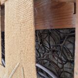 1960s, danish design, velour relax chair with footstool, original condition.