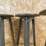 4 old vintage loft bistro stools