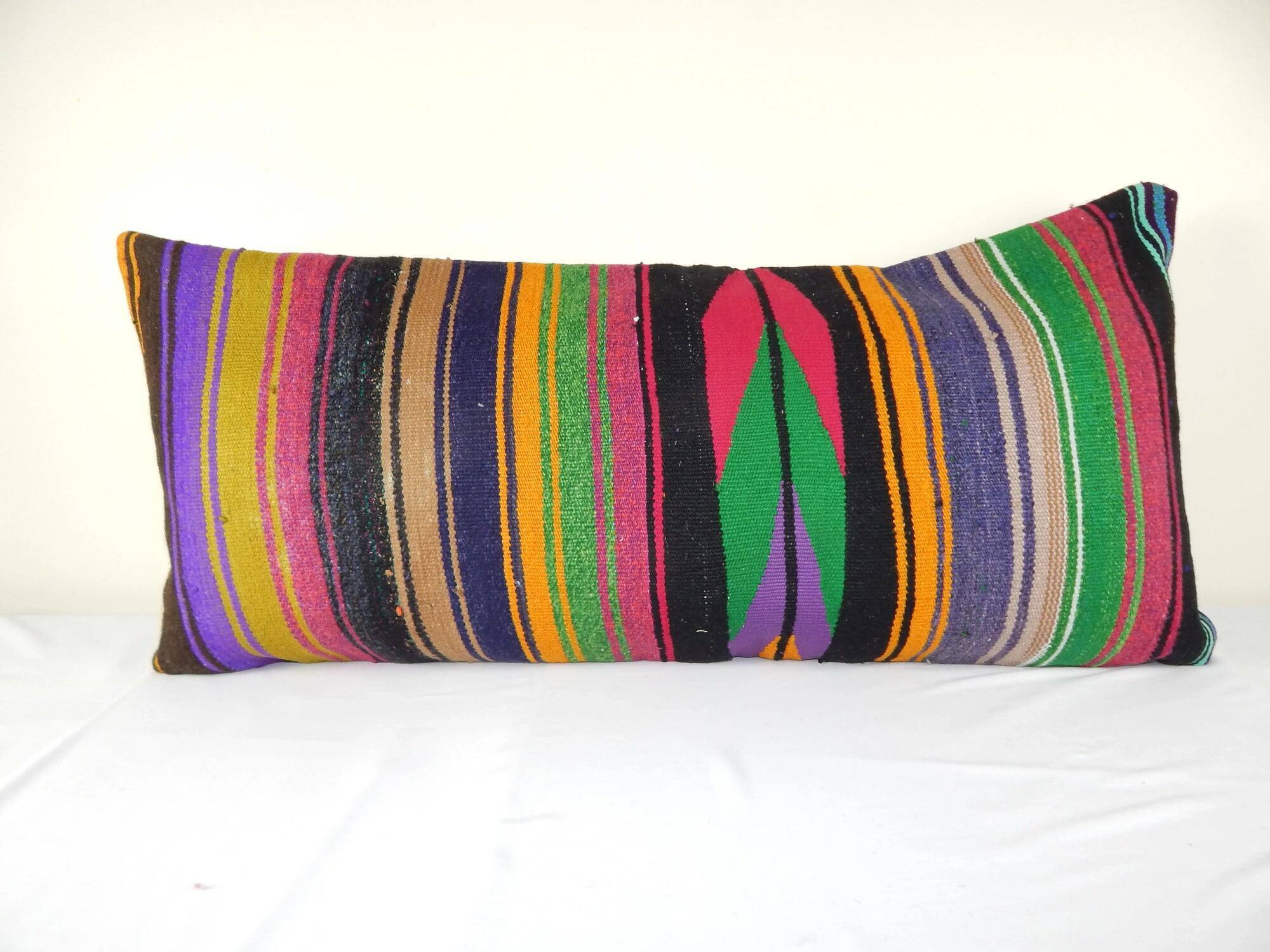 Vintage kilim cushion cover 102x51 cm