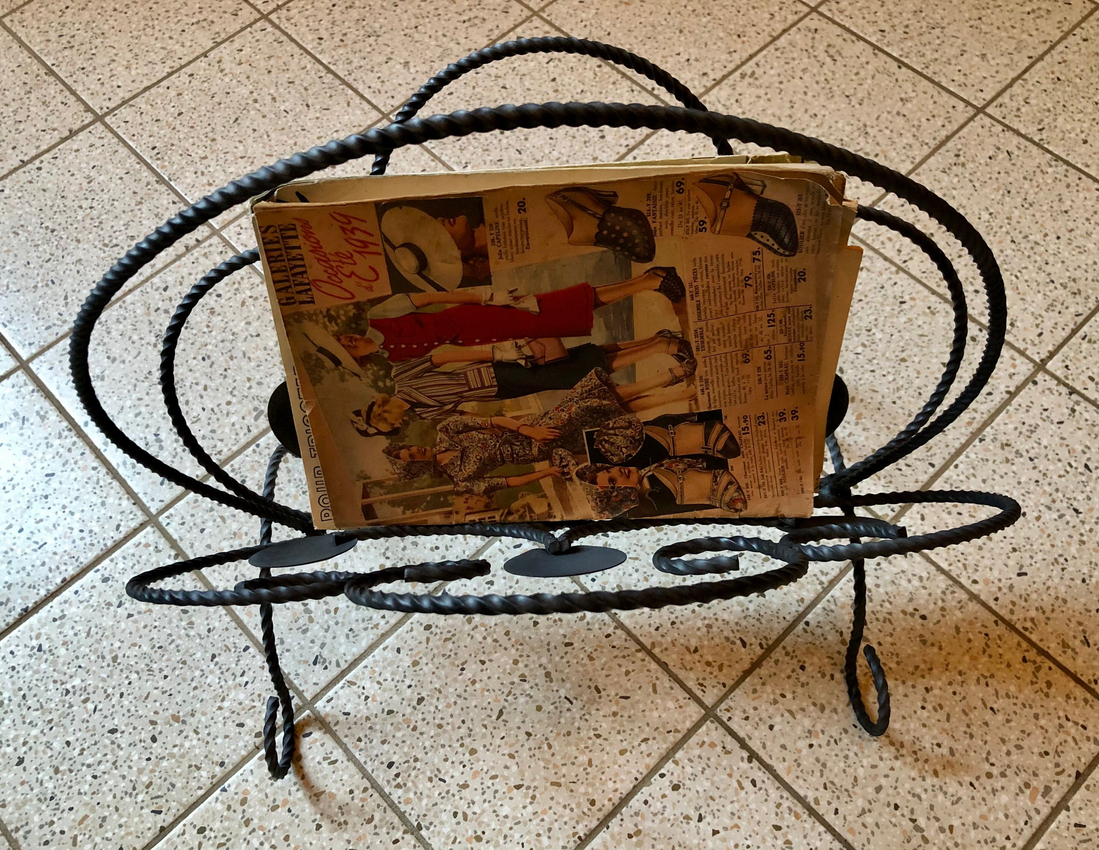 Old log holder or magazines