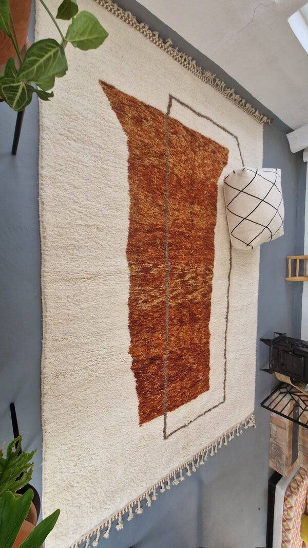 Tapis berbère en laine pure taille 150 x 250 cm