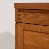 R08 elm sideboard, pierre chapo, 1960s