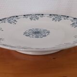 Compotier douche en terre de fer bleu/vert modèle "Mignon", H & Cie Sarreguemines