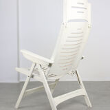 Vintage Danish Folding Armchair with 5 Positions