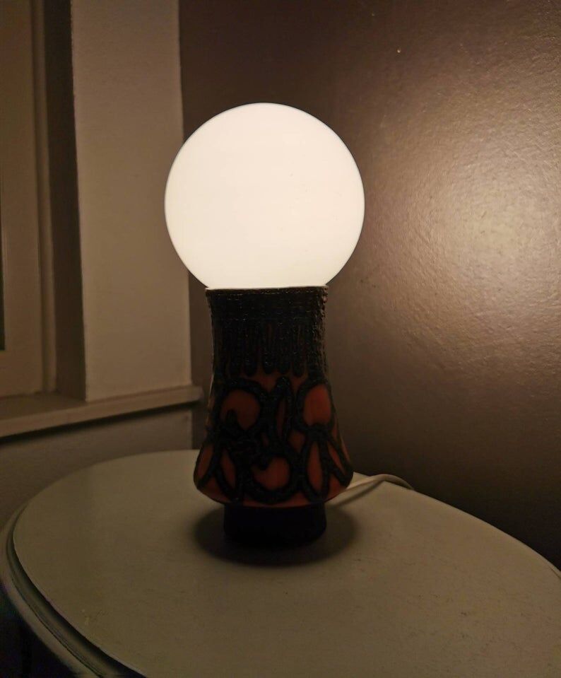 Vintage ceramic table lamp 1970