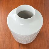 Vintage White Porcelain Vase from the Paradies Series by Kurt Wendler for Edelstein Bavaria, 1970s