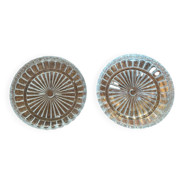 Plats vide poche en verres vintage 1960