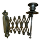 Accordion brass candle holder