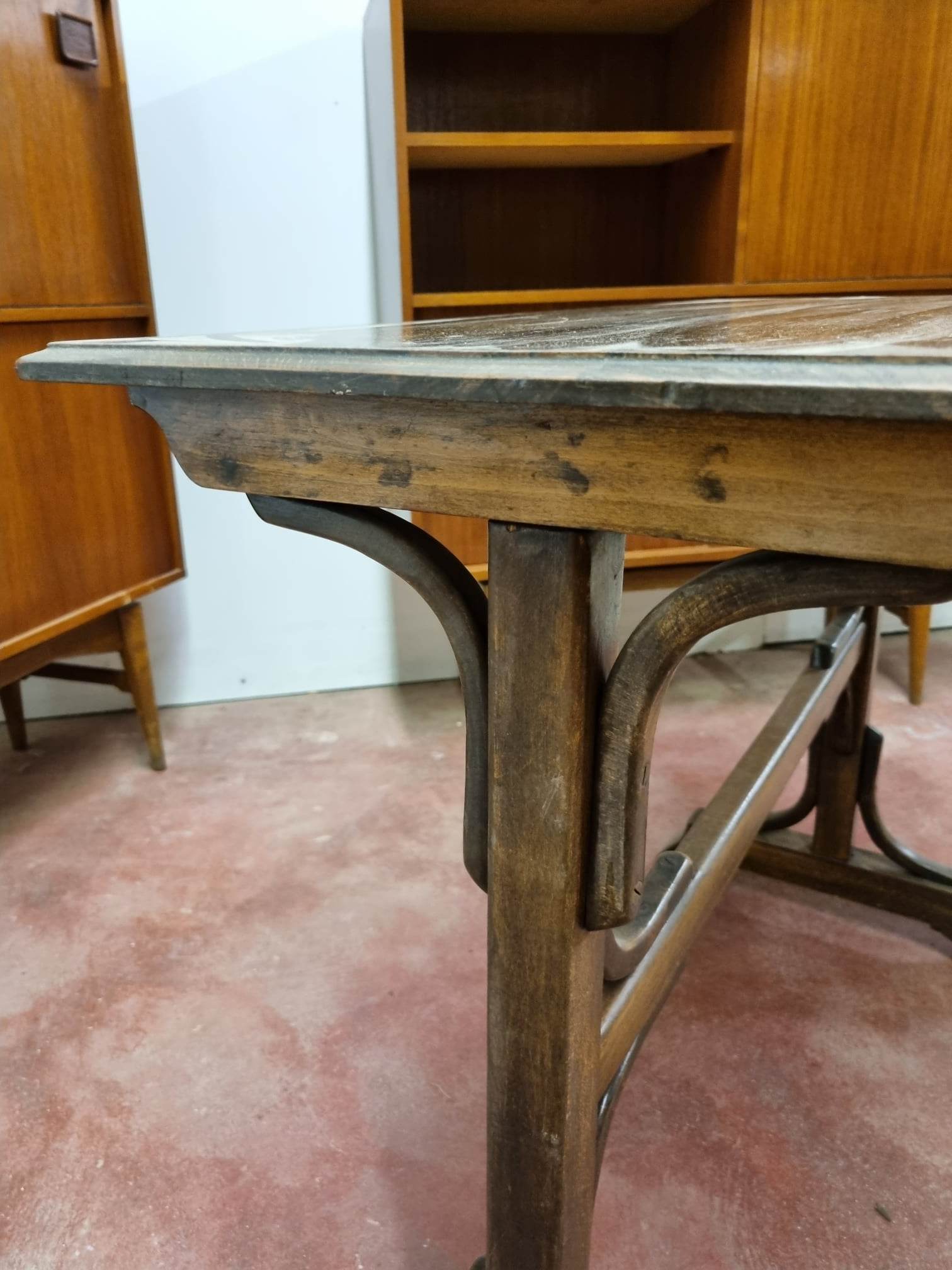 Wooden bistro table