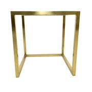 Set of Postmodern Brass, Steel and Glass Nesting Tables by Romeo Rega, Italy