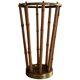 Bamboo and brass umbrella stand, 1960s, Germany