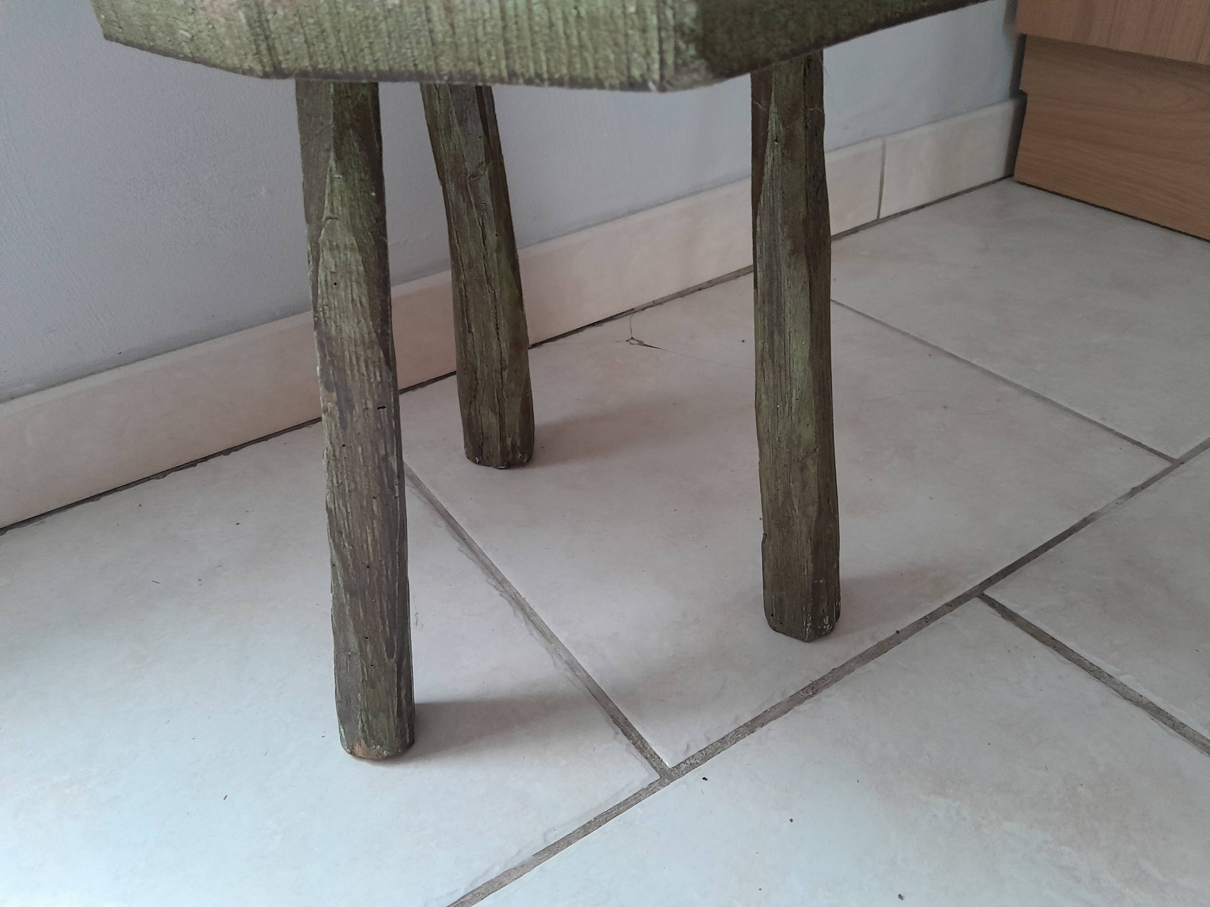 Brutalist stool from the 50s