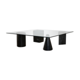 Marble and glass coffee table