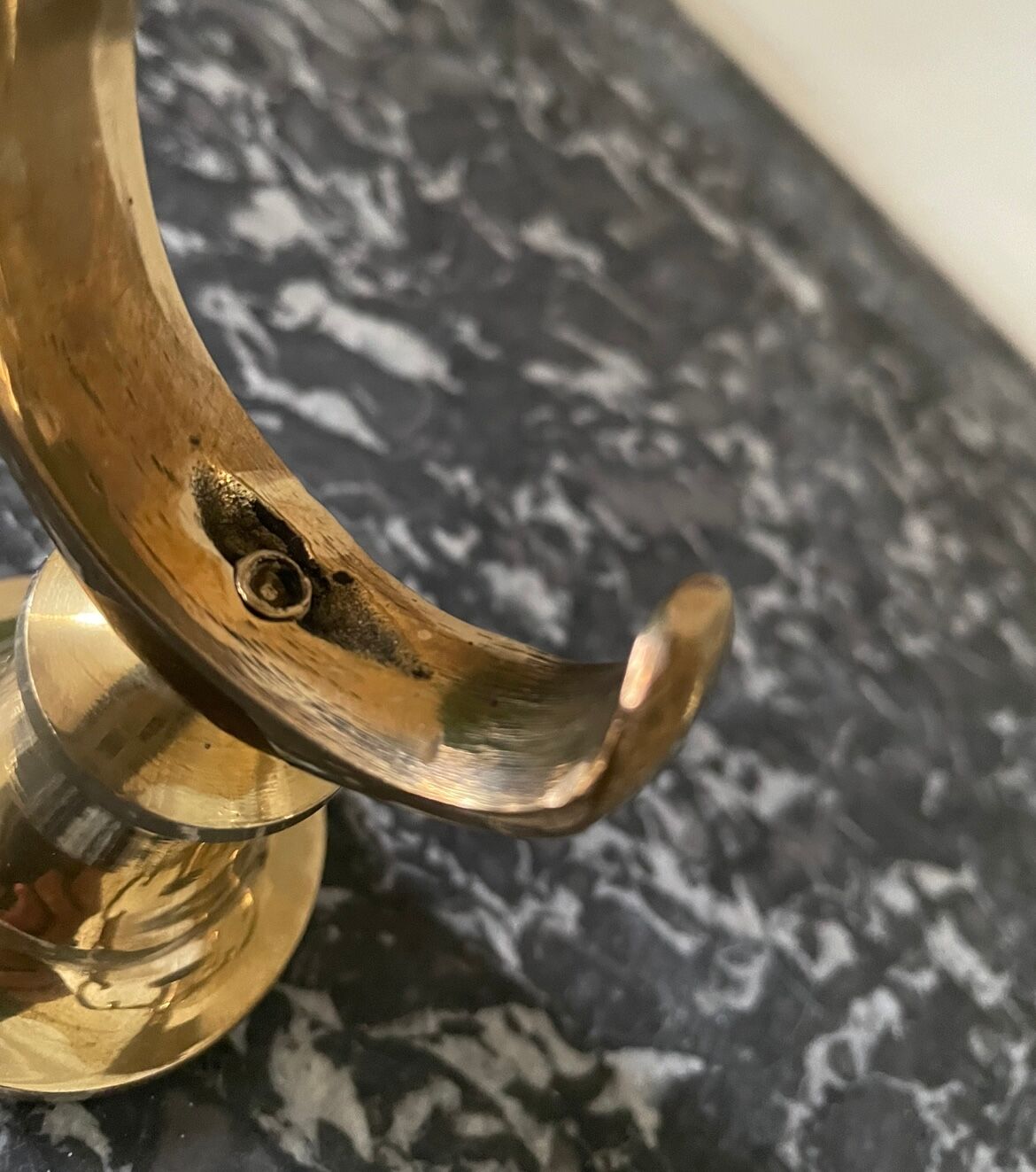 Gilded brass chandelier