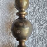 Pretty old brass candlestick type lamp