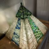 Glass pyramid lamp