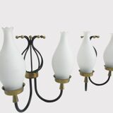 Set of 2 Italian vintage  wall light sconces in style Arredoluce/ Stilnovo