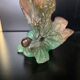 Pair of Daum "Nature" candlesticks in glass paste, 1988