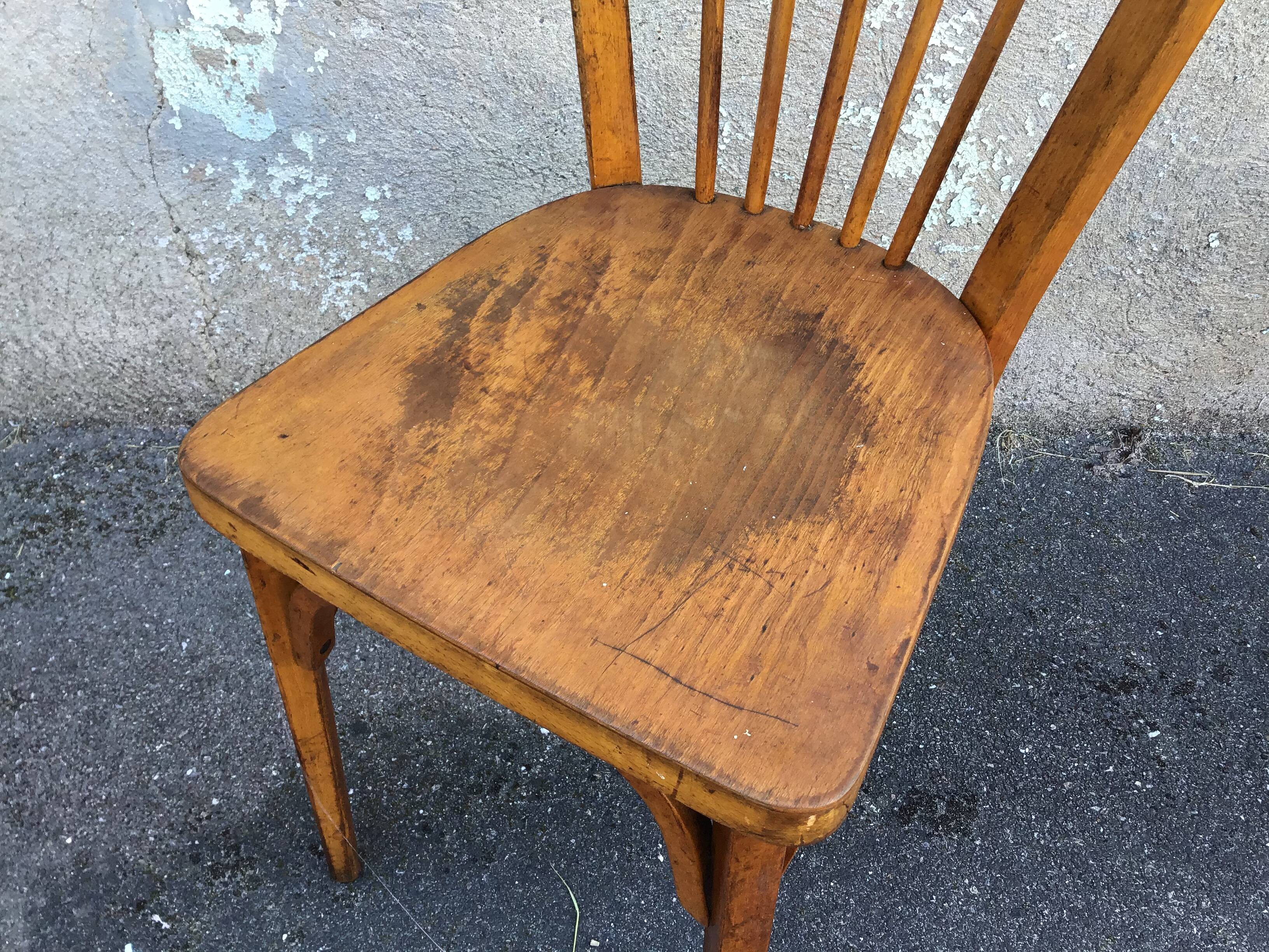 6 vintage baumann bistro chairs