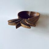 Vintage wooden pineapple cut