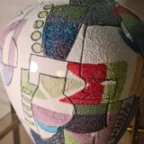 Ceramic lamp geometric cubism pablo style 45x22