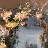 Augustus Bertrix. Pair of gouaches framed under glass dated 1854