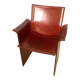 Desk or dining chair in cognac leather