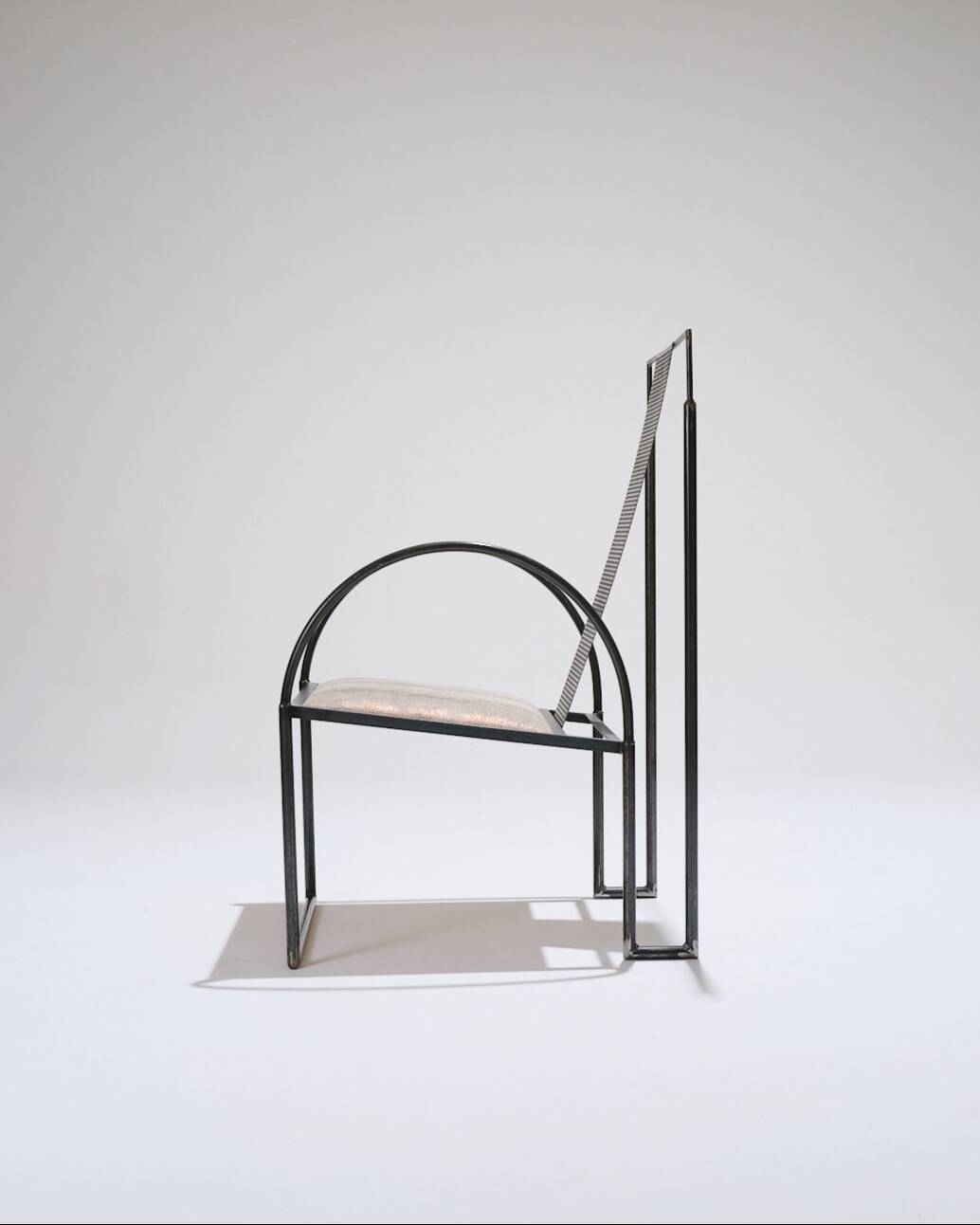 Metal armchair, anderl kammermeier, 1980s