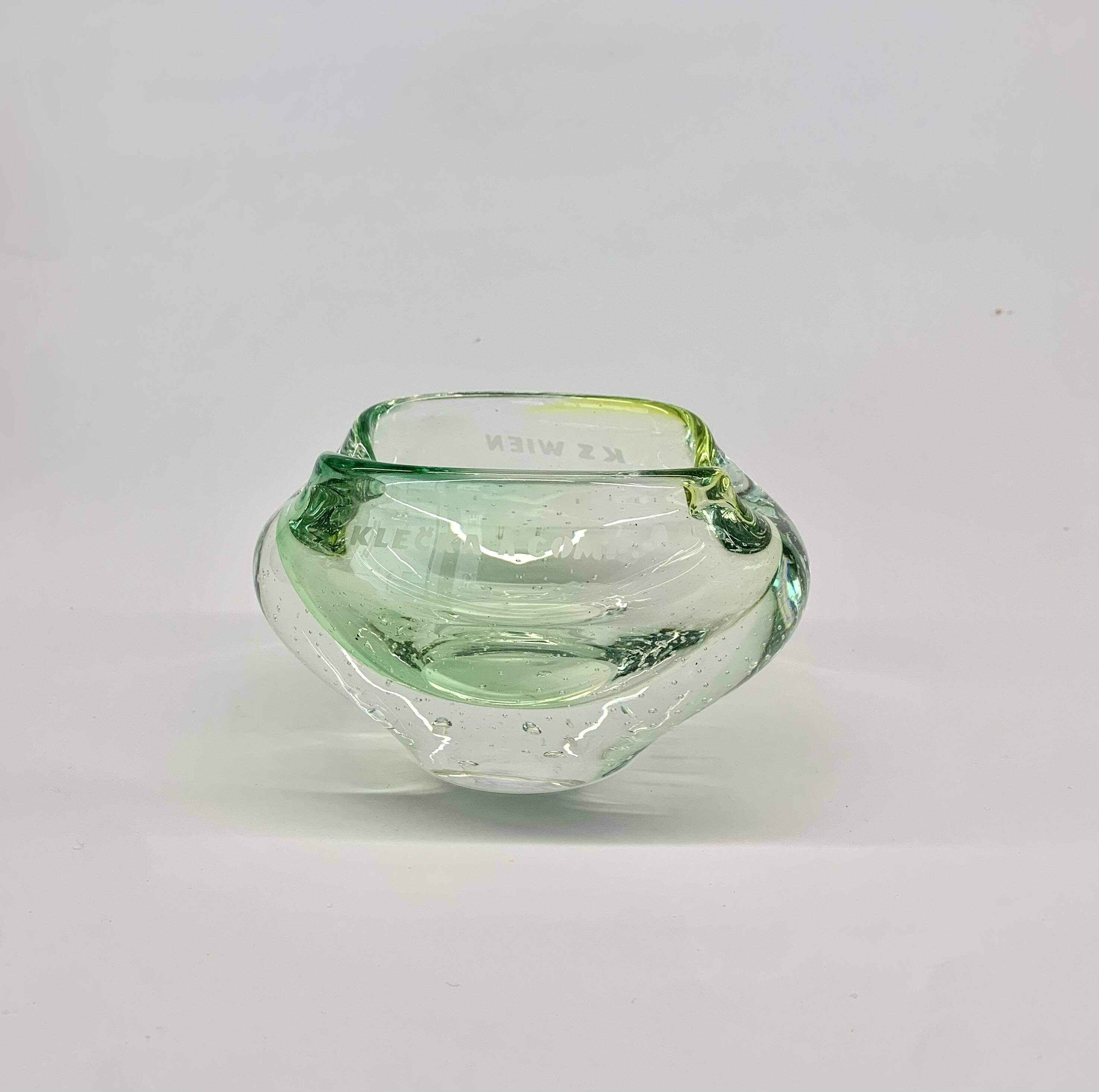 Bowl by Jozef Hospodka for Chribska Sklarna, 1960