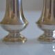 Salt and pepper shaker set, silver-plated metal, Mappin & Webb's Prince's Plate.