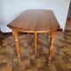 Folding wooden round table