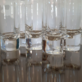 Six glasses Pitagora model design by Marco Zanuso for Arnolfo di Cambio.