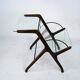 Ico Parisi Magazine Rack in Wood, Brass and Glass. Italy, 1950s