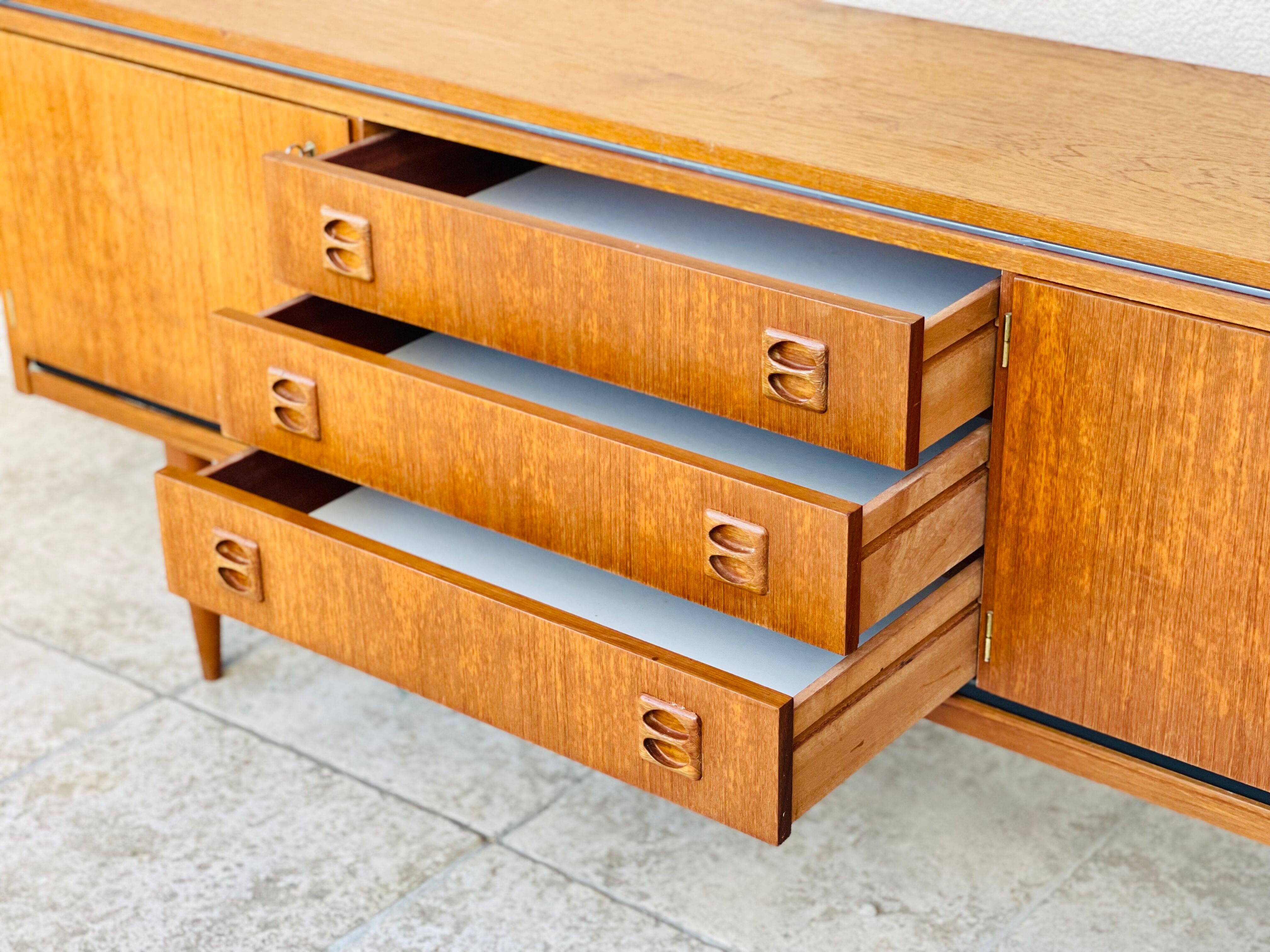 Scandinavian teak row