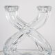 Double candle holder in Vannes crystal