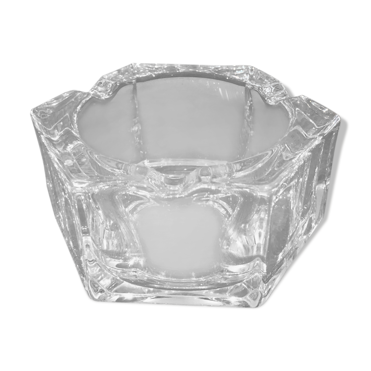 large vintage hexagonal ashtray