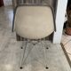 Eames Herman Miller DSR Eiffel chair in green greige fibreglass and vinyl.