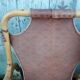 Bench 2 seater Rohe Noordwolde 60s rattan and leather
