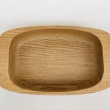 Solid wood bowl/plateau – vintage Scandinavian design – Sweden