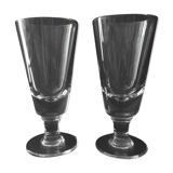 Set of two thick glasses