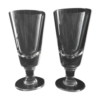 Deux verres épais