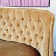 Ensemble de 2 fauteuils crapauds et 1 canapé 2 places velour moutarde