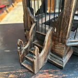 Handcrafted teak cage