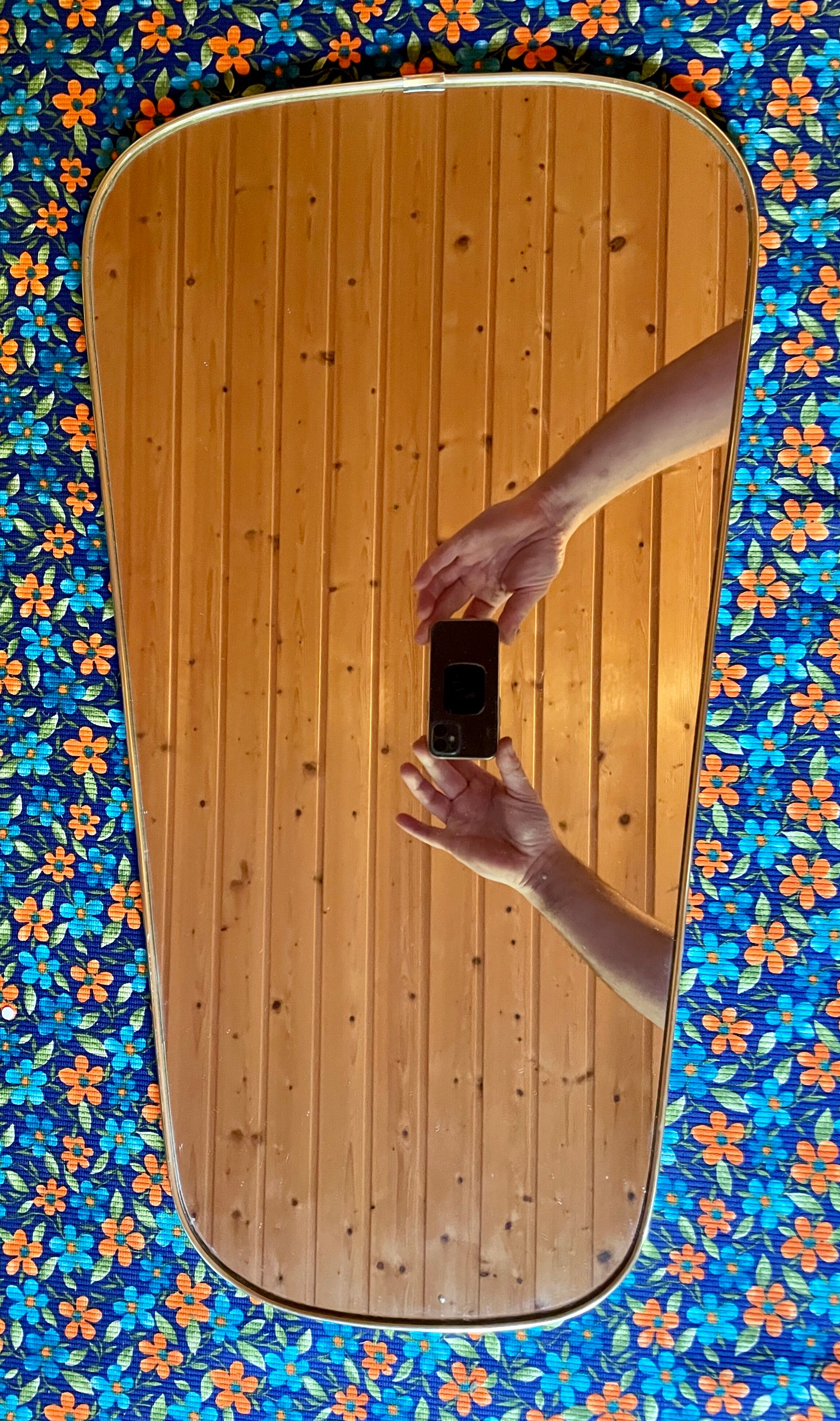 Large mirror "Rearview mirror" year 60
