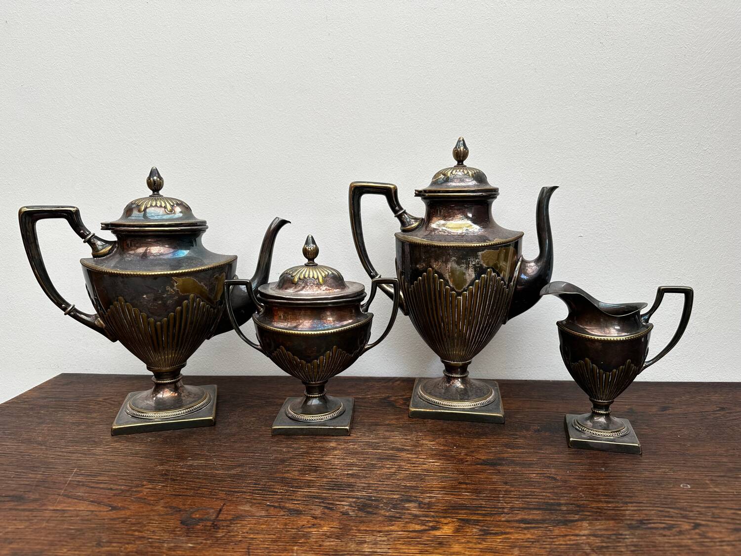 Service à thé et café en métal argenté – WMF – Allemagne – vers 1900
